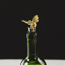 Load image into Gallery viewer, Gold Bee Bottle Stopper
