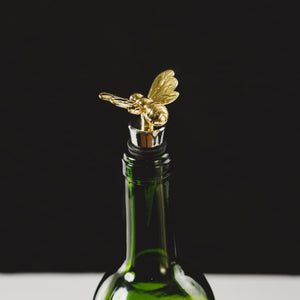 Gold Bee Bottle Stopper