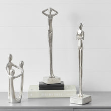 Load image into Gallery viewer, Silver Metal Hands on Head Statue
