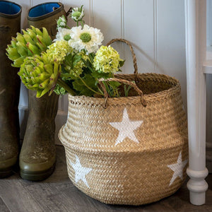 Seagrass White Star Basket