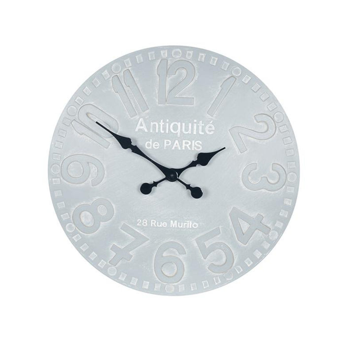 Antique French Style Dove Grey Round Wall Clock