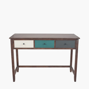 Wood Multicoloured 3 Drawer Desk