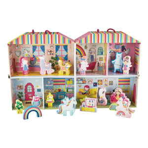 Play Box with Wooden Pieces Rainbow Fairy
