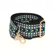 Load image into Gallery viewer, Black Jazzy Woven Bag Strap
