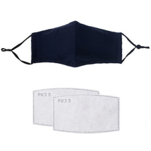 Load image into Gallery viewer, Gracee Face Mask Navy Blue
