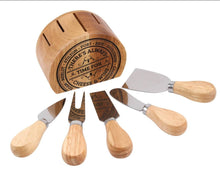 Load image into Gallery viewer, Cheese Block Knife Set
