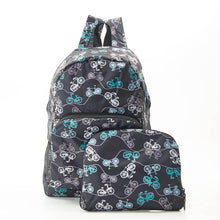 Load image into Gallery viewer, Black Bike Foldable Backpack
