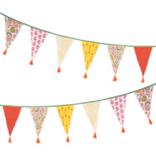 Load image into Gallery viewer, Paisley Fabric Bunting, 3m
