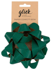 Green Paper Confetti Bow