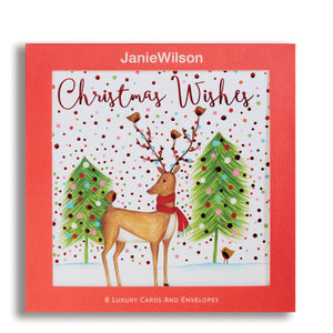 Reindeer & Christmas Tree Christmas Cards