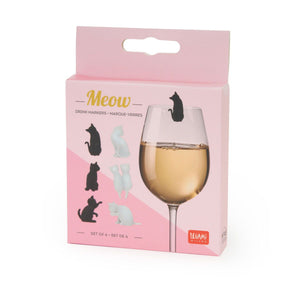 Set of 6 Drink Markers Cats