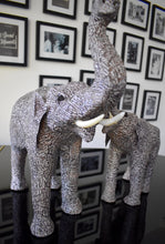 Load image into Gallery viewer, A-Z Newsprint Decorative Papier Mache Elephants
