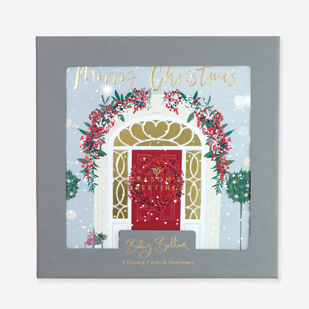 Luxury Boxed Card Door with Wreath