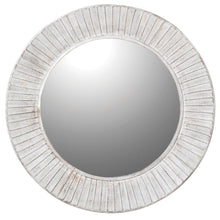 Load image into Gallery viewer, White Wash Round Mirror
