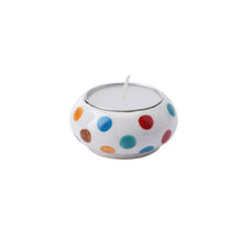 Load image into Gallery viewer, Ceramic Polk Dot Tealight Holder
