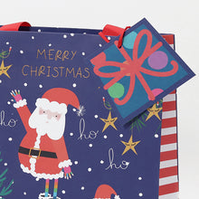 Load image into Gallery viewer, Medium Gift Bag Santa Tree

