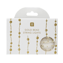 Load image into Gallery viewer, Gold Bead LED String Lights - 3m
