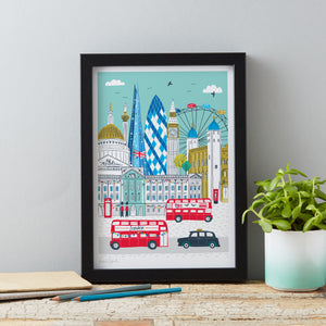 Jessica Hogarth Illustrated London Skyline Art Print