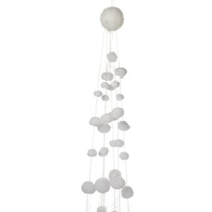 Large White Snowball Christmas Garland Decoration