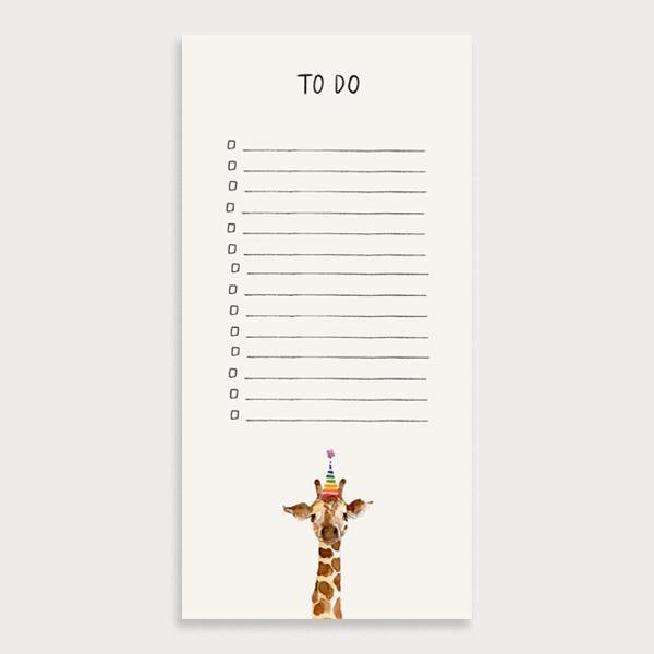 Giraffe To Do List - Notepad