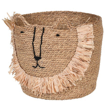 Load image into Gallery viewer, Woven Seagrass Lion Basket
