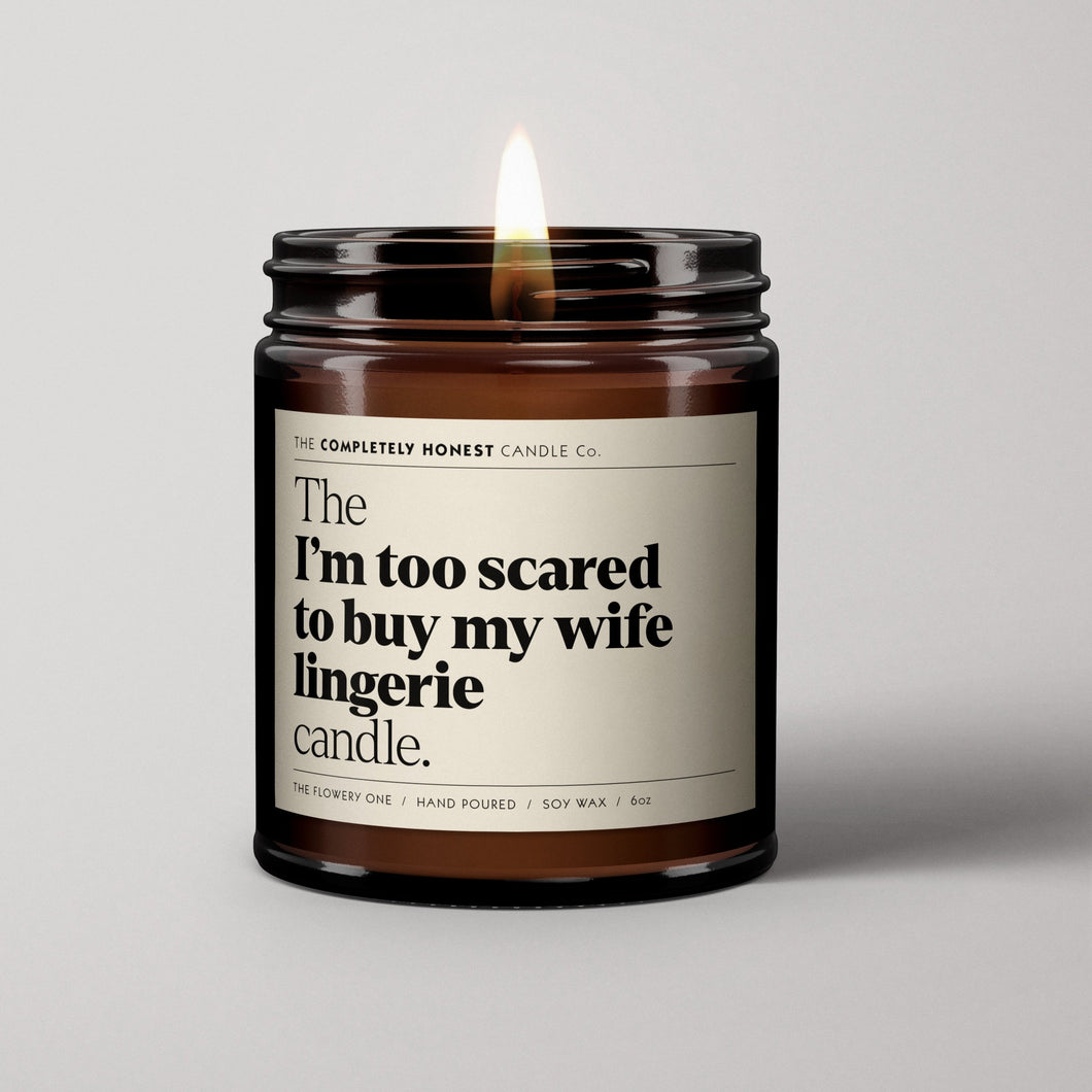 I'm Too Scared To Buy My Wife Lingerie -Candle