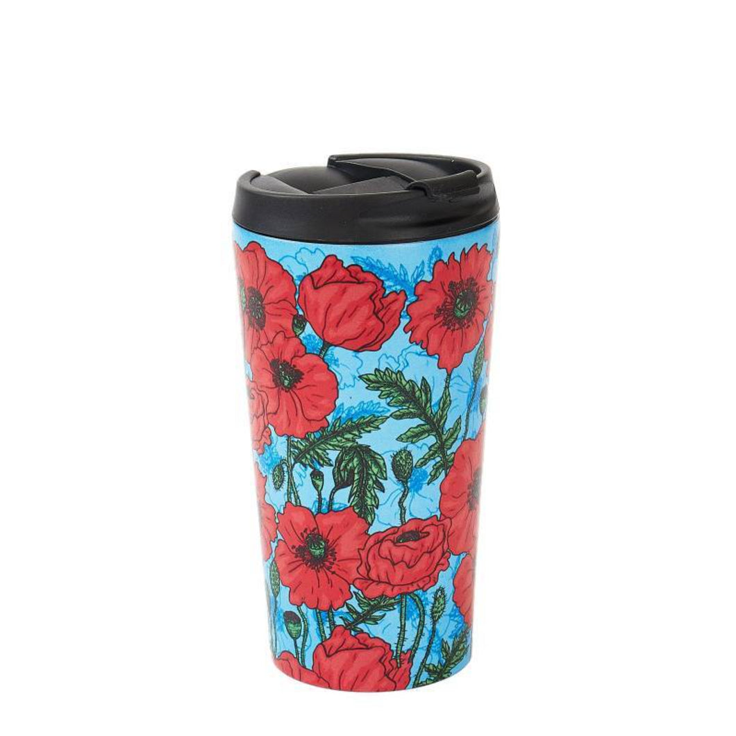 Blue Poppies Thermal Cup