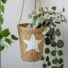 Load image into Gallery viewer, Seagrass Star Hanging Basket
