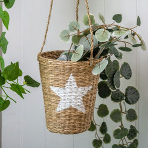 Seagrass Star Hanging Basket