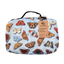 Load image into Gallery viewer, Blue Butterflies Picnic Blanket
