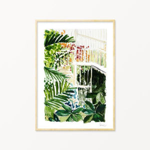 Palm House Stairs Art Print