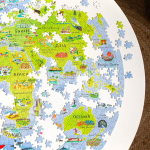 Circular World Map Puzzle 1000 Pieces