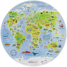 Load image into Gallery viewer, Circular World Map Puzzle 1000 Pieces
