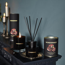 Load image into Gallery viewer, Black Pomegranate Noir Glass Candle
