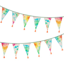 Load image into Gallery viewer, Tie Dye Fabric Bunting, 3m
