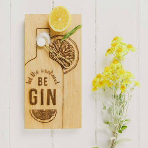 Gin Small Oak Serving Board