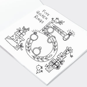 12 Days Of Christmas Colouring Book