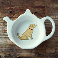 Yellow Labrador Tea Bag Dish