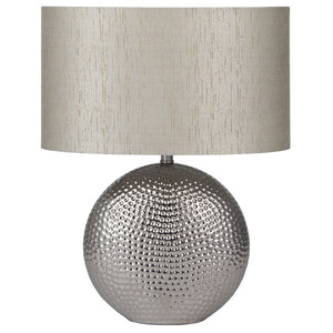 Silver Dot Textured Lamp