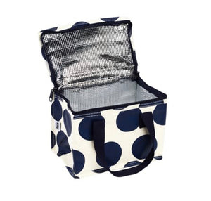 Navy on White Spot Lunchbag