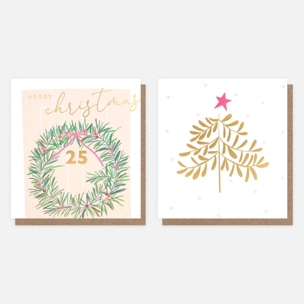 Door Wreath Charity Cards Pack of 8