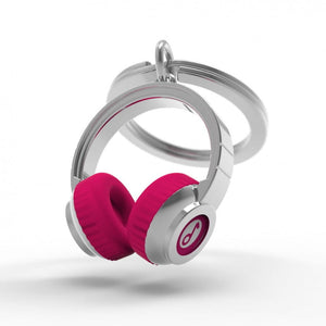 Pink Headphone Keyring