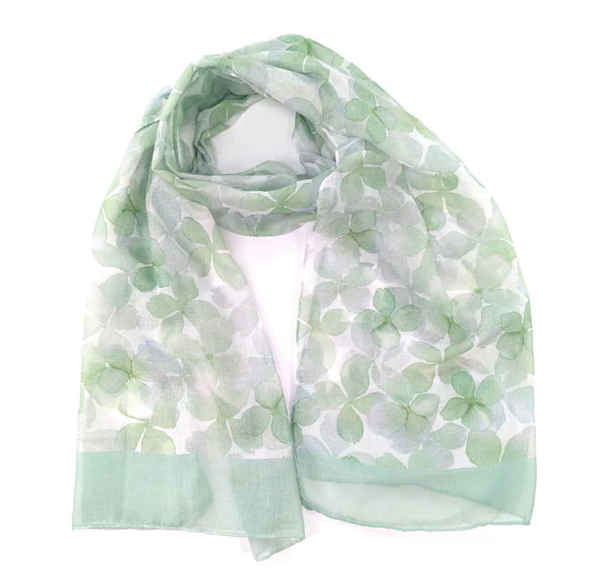 Green Four Leaf Clover Scarf