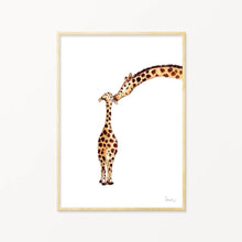 Load image into Gallery viewer, Giraffe Nursery Print -Louise Mulgrew A4 print
