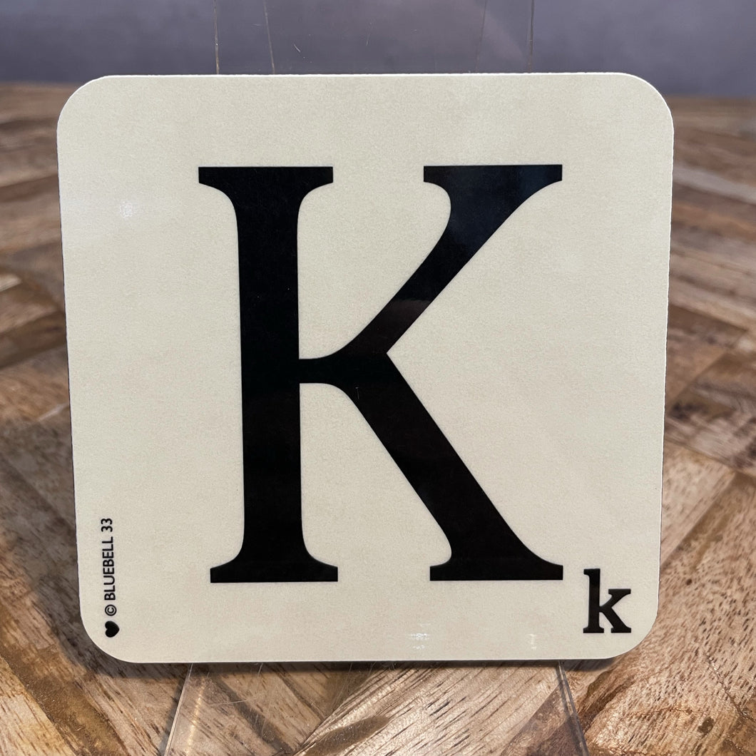 Alphabet Coaster - K