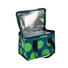 Load image into Gallery viewer, Green on Blue Spot Lunch Bag
