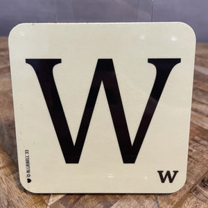 Alphabet Coaster - W