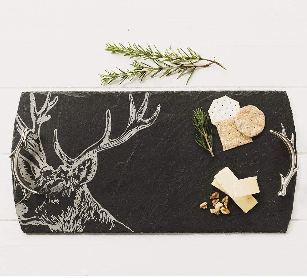 Slate Stag Serving Tray - Large