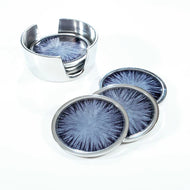 Brushed Black Coaster Set of 6