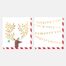 Load image into Gallery viewer, Reindeer Charity Cards Pack of 8
